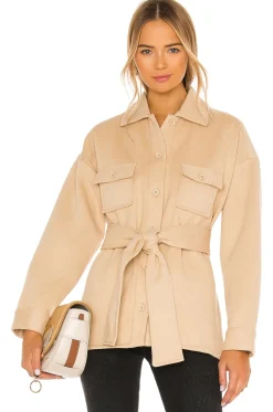 Belted Utility Fleece Jacket