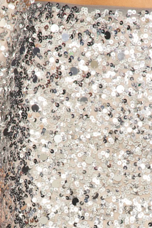 Crystal Sequin Mini Skirt