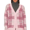 Damia Plaid Cardigan