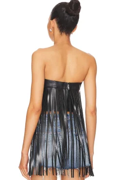 Dutton Faux Leather Top