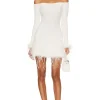 Ellerie Feather Knit Mini Dress