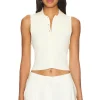 Esti Sleeveless Polo Vest Top