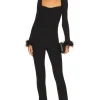 Evana Feather Jumpsuit