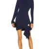 Hip Tie Turtleneck Dress