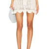 Val Crochet Mini Skirt