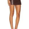 x Rachel Ana Faux Leather Skirt